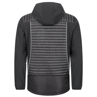 NITRAS MOTION TEX PLUS, gesteppte Softshelljacke, schwarz