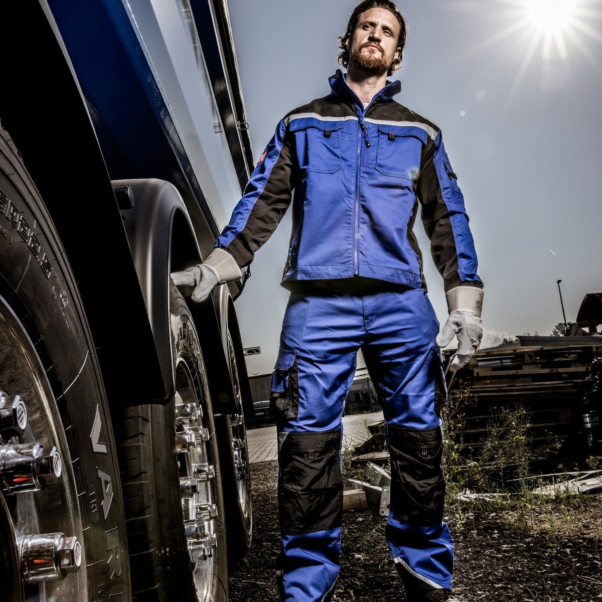 NITRAS MOTION TEX PRO FX, Arbeitsjacke, königsblau / schwarz