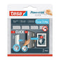 tesa Powerstrips Click Velcro Adhesive Pads, White, 4 Pairs