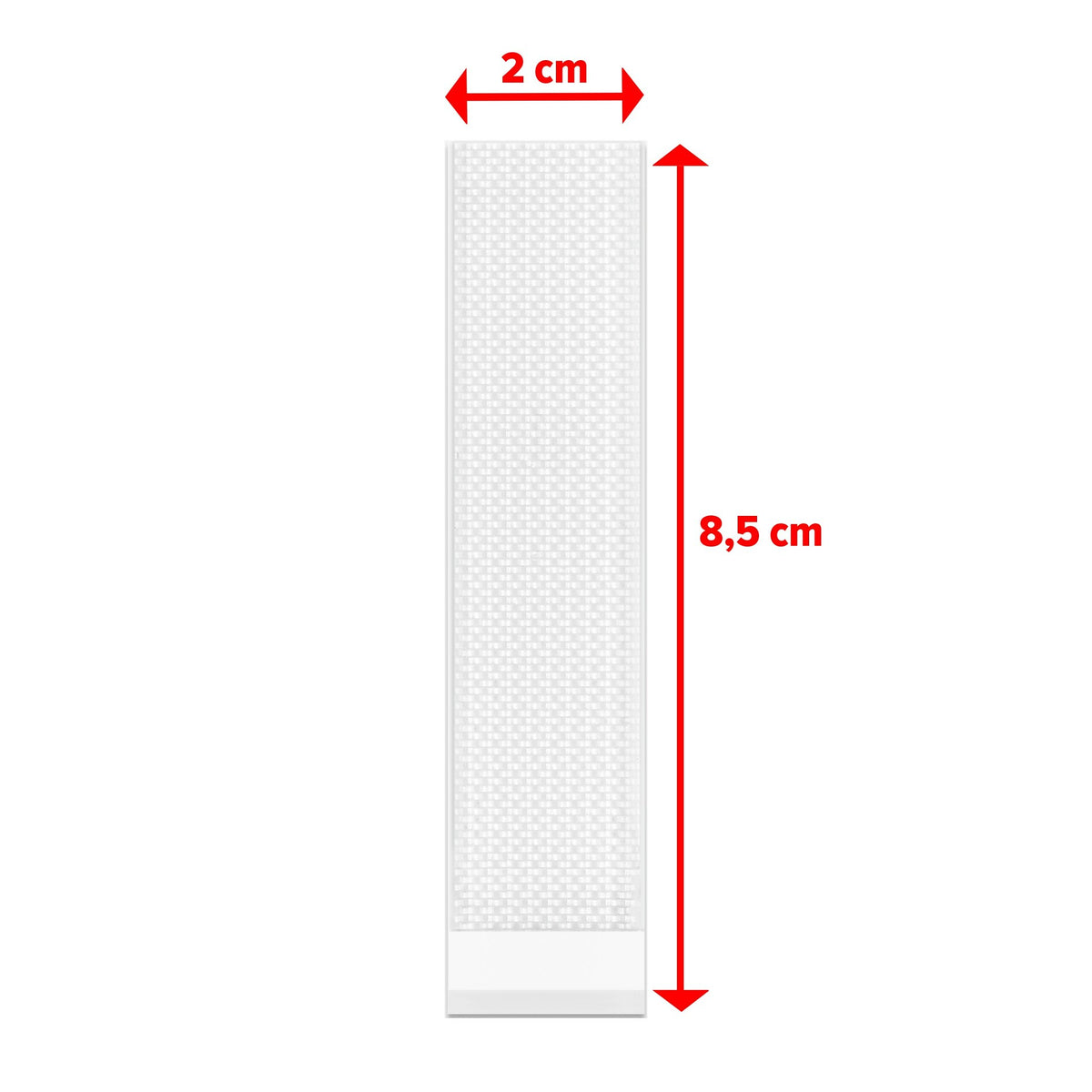 tesa Powerstrips Click Velcro Adhesive Pads, White, 16 Pairs – Dimensions