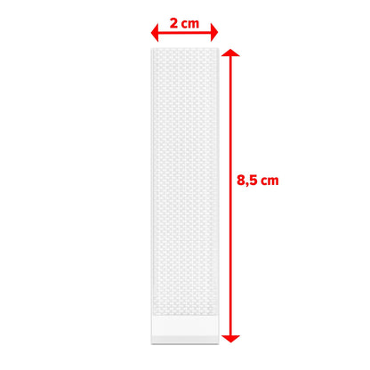 tesa Powerstrips Click Velcro Adhesive Pads, White, 16 Pairs – Dimensions