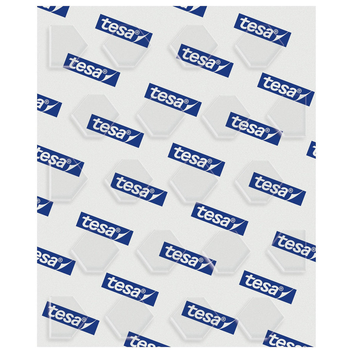 tesa Double-Sided Adhesive Pads for Transparent Surfaces and Glass