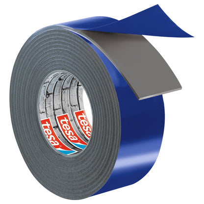 tesa Mounting Tape for Masonry and Stone, Gray, up to 10 kg/m, 1.5 m x 19 mm