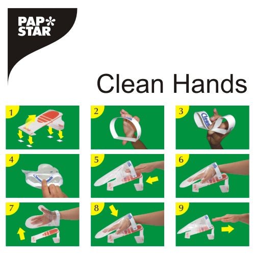 papstar handschuhe PAPSTAR Clean Hands Base Kit, Edelstahl, 11,5x12,7x22 cm, silber