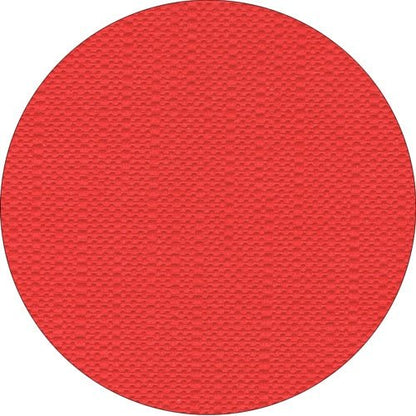A solid red circle with a subtle hexagonal pattern, inspired by the premium tissue-quality fabric of the “ROYAL Collection” tablecloth from the PAPSTAR GmbH.