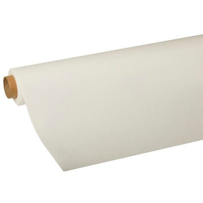 A role PAPSTAR Tablecloth, "ROYAL Collection" tissue from the PAPSTAR GmbH, partially rolled out on a white background—perfect as a high-quality tablecloth from the ROYAL Collection.
