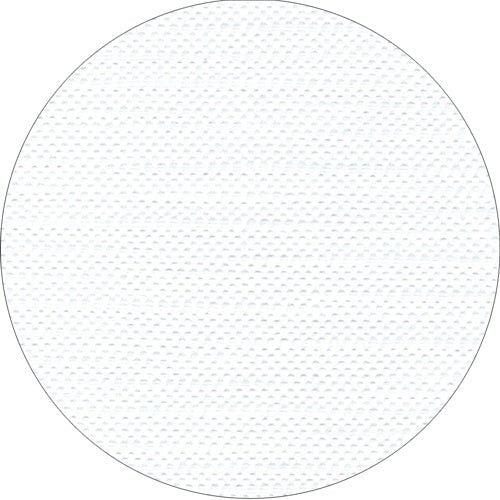 A close-up of the “ROYAL Collection” tablecloth from the PAPSTAR GmbH features a white, round surface with a subtle textured pattern of small, evenly spaced dots. The simple background highlights the clearly defined edges.