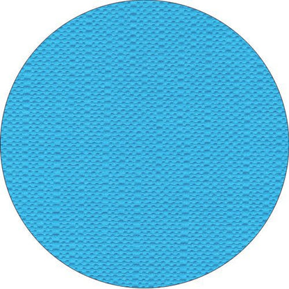 A round PAPSTAR-Tablecloth from the ROYAL collection, made from high-quality tissue from the PAPSTAR GmbH features a structured, light blue surface with a small, repeating pattern on a white background.