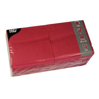 The image shows a sealed plastic package PAPSTAR GmbH 500 napkins, 1-ply, 1/4-fold, 33 x 33 cm, for use in the food service industry, on a white background.