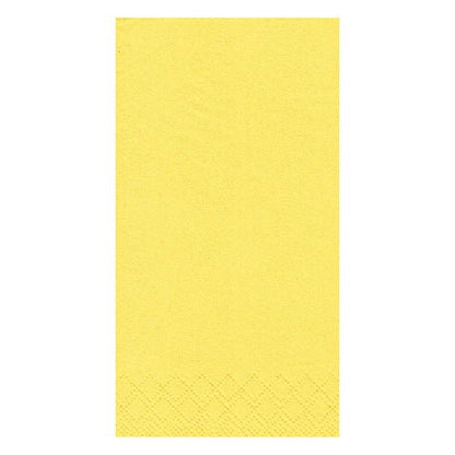 Die PAPSTAR 250 Servietten, 3-lagig 1/8-Falz von PAPSTAR GmbH sind gelbe, rechteckige, 33 x 33 cm große Servietten mit glatter Oberfläche und dezentem Rautenmuster - ideal für jede Gastronomie.