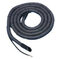 The Diversey hose (6 m) for TASKI aquamat 20/30, from Diversey Deutschland GmbH & Co. OHG, is a gray, corrugated cleaning hose with connectors at both ends, pictured on a white background; Package: 1 piece.