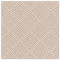 Ein quadratischer Flächenteppich mit einem sich wiederholenden geometrischen Rautenmuster in Beige und Creme, inspiriert von der strukturierten Optik der PAPSTAR 50 Servietten "ROYAL Collection" 1/4-Falz 40 x 40 cm braun von PAPSTAR GmbH.