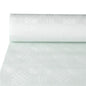 The PAPSTAR paper tablecloth with damask embossing in white (50 m x 0.8 m, 1 roll) from PAPSTAR GmbH showcases its subtle pattern - perfect for stylish table decoration.