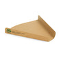 The PAPSTAR Pizza Trays "pure", extra large, brown (80 pieces) from PAPSTAR GmbH are triangular, eco-friendly trays for individual pizza slices. Biodegradable, compostable & recyclable - ideal for sustainable catering needs.