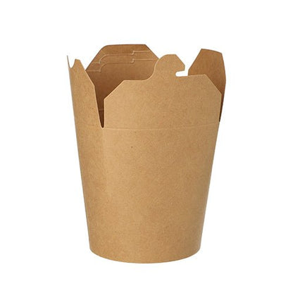 One PAPSTAR 25 snack boxes, brown rectangular cardboard PAPSTAR A GmbH is shown with four flaps open and standing upright, empty and against a white background.