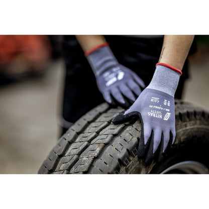 NITRAS FLEXIBLE FIT, assembly gloves, gray / black