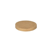 The PAPSTAR Lids for single-serving cups, round, Ø 6 cm, brown, made of eco-friendly cardboard from PAPSTAR GmbH (50 pieces), ideal as lids for single-serving cups and hygienically packaged in shrink wrap.