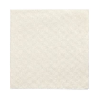 A white, square PAPSTAR 50 Napkins “DAILY Collection” 1/4 fold napkin (32x32 cm) by PAPSTAR GmbH lies flat on a white background.