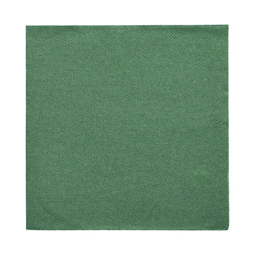 A green napkin 32x32 cm from the DAILY Collection (50-pack, 1/4 fold) from PAPSTAR GmbH lies flat on a white background.