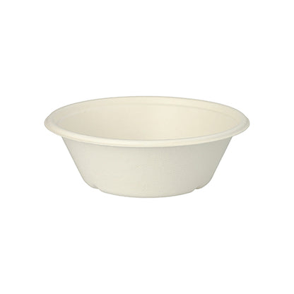 The 25 "pure" bowls of PAPSTAR GmbH are round, white disposable bowls (Ø 17 cm) made from biodegradable sugarcane, displayed against a white background.