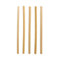Five PAPSTAR reed straws "pure" (Ø 7 mm, 20 cm) from PAPSTAR GmbH stand vertically against a white background; the eco-friendly straws slightly vary in thickness and shade.