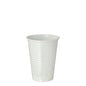A Starpak 100 drinking cup made of white polystyrene (PS), with a capacity of 0.18 L, Ø 7.03 cm × 9.1 cm; stands upright with a slightly flared rim and horizontal grooves; compatible with vending machines for convenient use. Pack of 100.