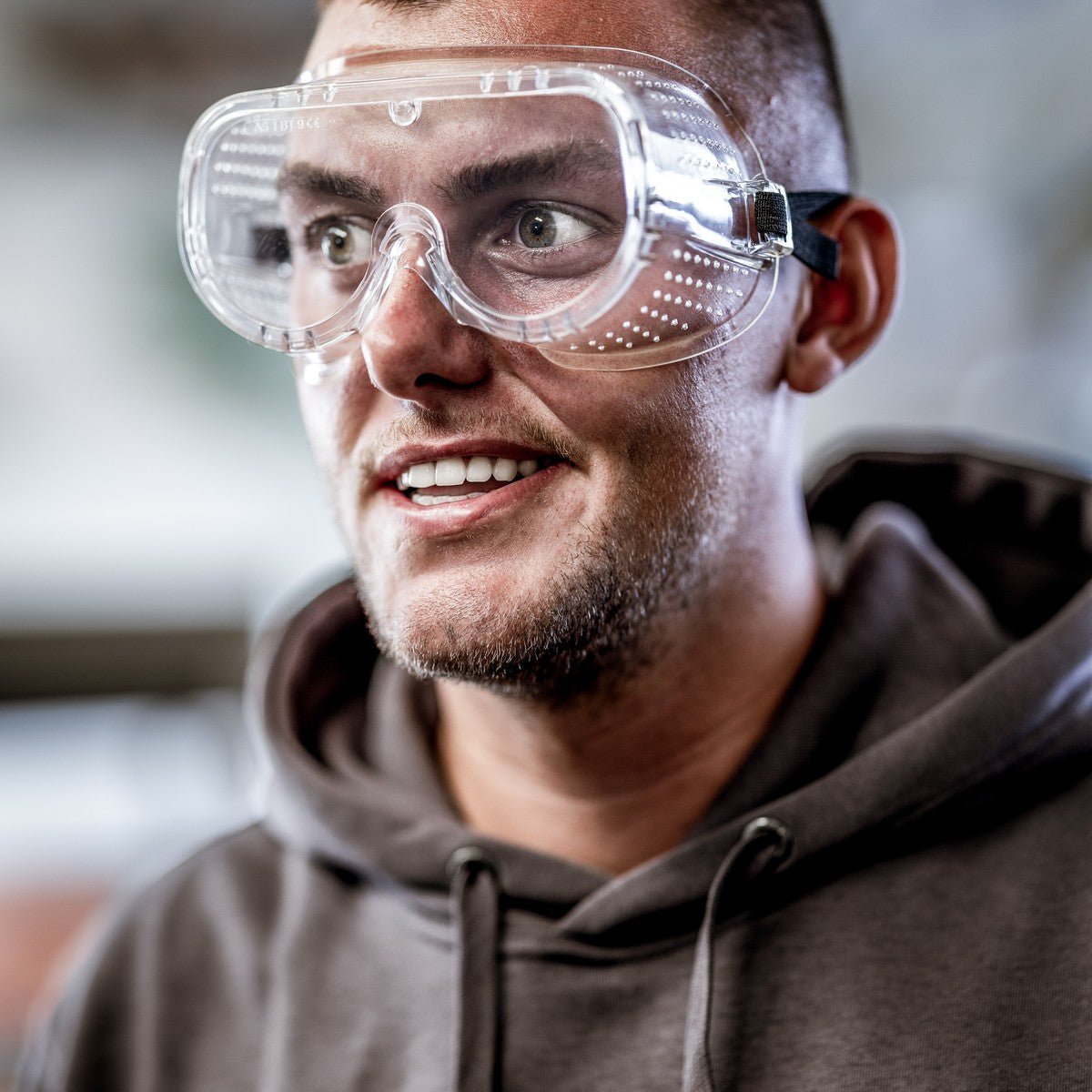 NITRAS VISION PROTECT BASIC, Vollsichtbrille, transparent, EN 166 PVC | Packung (1 Stück)