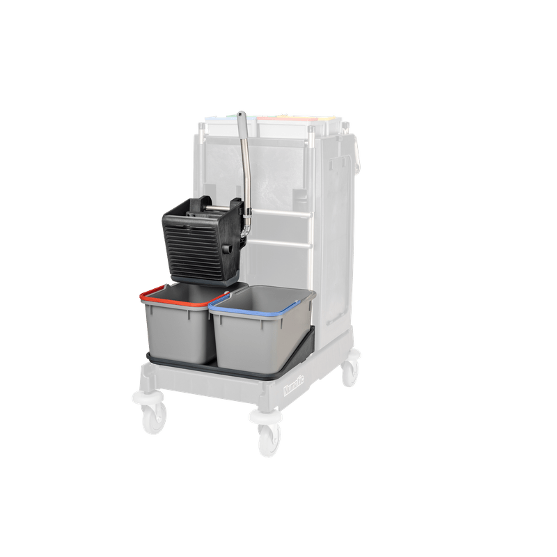 Numatic SRK 1 black - Universal press powder-coated, 2 x 17 liter buckets and tray for 17 liters | Package (1 piece) 