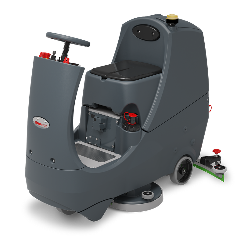 Numatic ride-on scrubber dryer CRL8072T incl. integrated charger and TenTec brushes | Pack (1 piece)