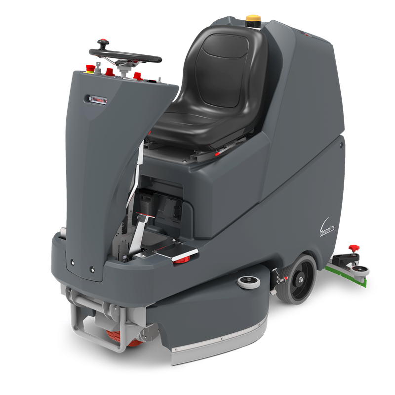 Numatic ride-on scrubber dryer TRL720T incl. integrated charger and TenTec brushes | Pack (1 piece)