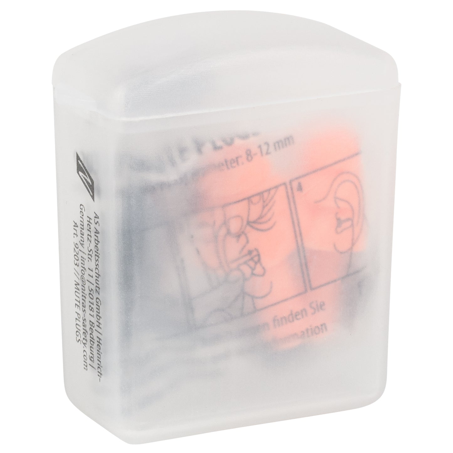 NITRAS MUTE PLUGS, hearing protection plugs, orange / black, EN 352-2 plastic | Pack (48 pieces)