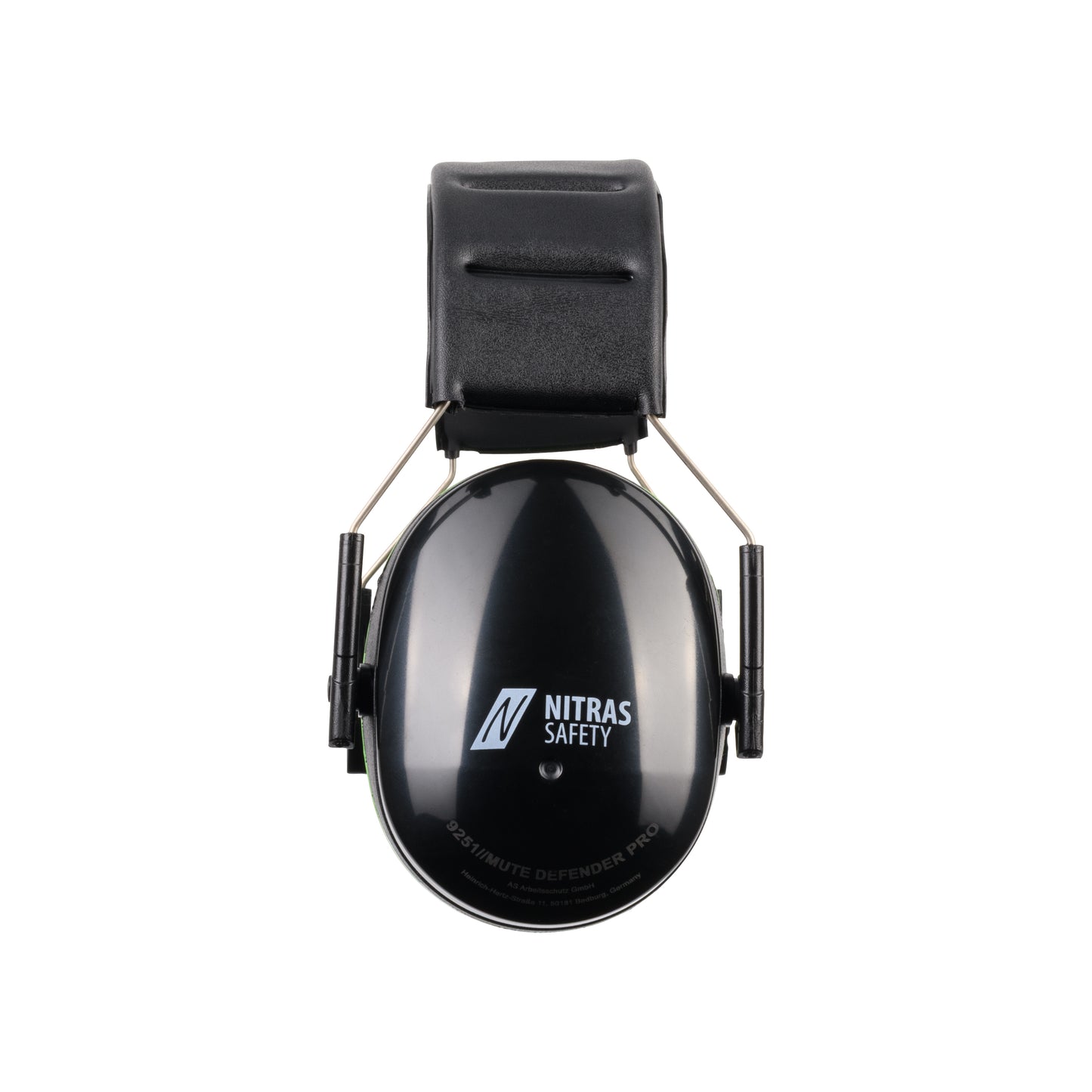 NITRAS MUTE DEFENDER PRO, earmuffs, black / green, EN 352-1 plastic | Pack (1 piece)