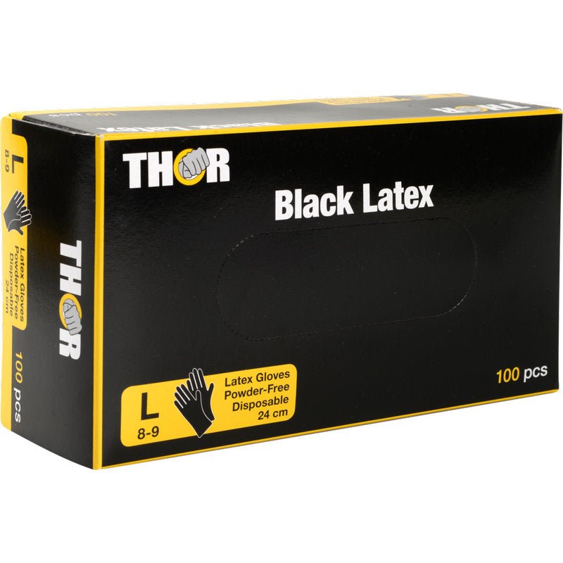 latex handschuhe schwarz größe l Thor Black Latex, Puderfrei
