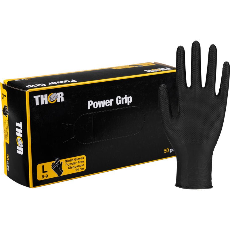 thors handschuhe Thor Power Grip, Schwarz