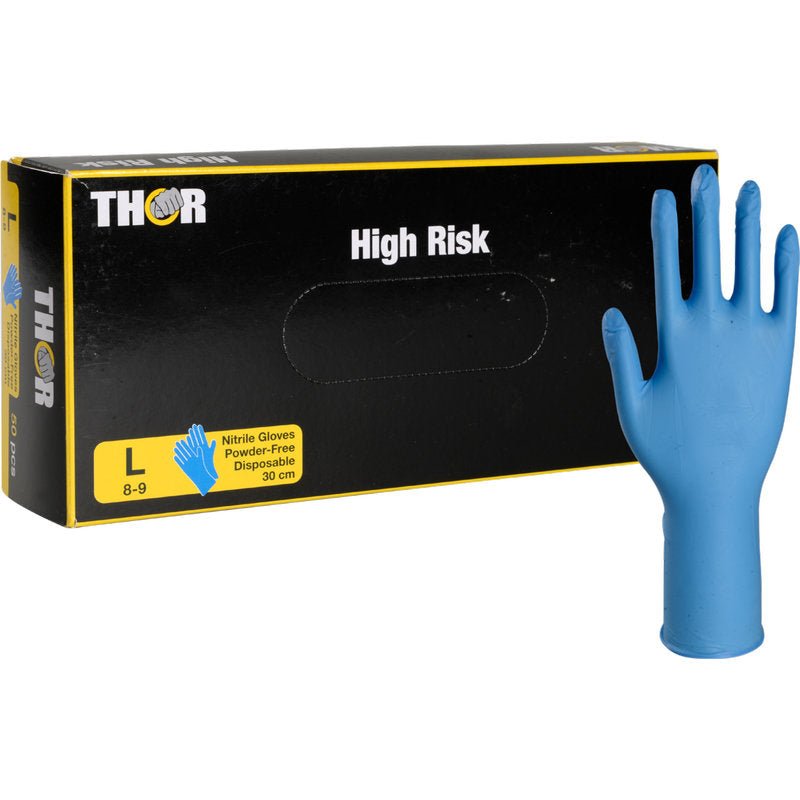 high risk handschuhe Thor High Risk Nitril-Handschuhe, Blau, 30 cm