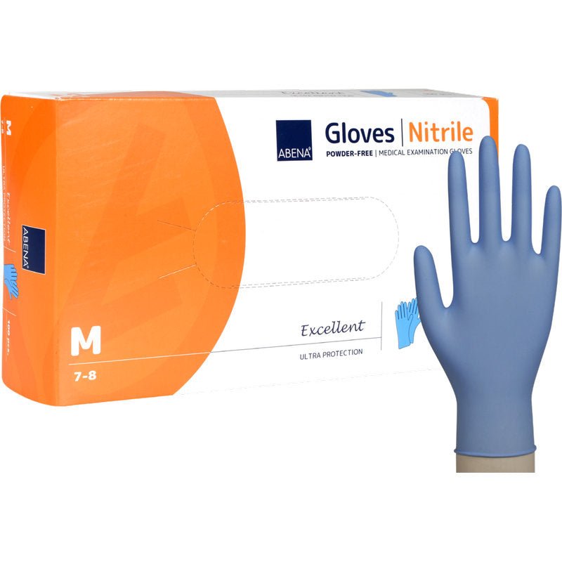 handschuhe packung Nitril-Handschuhe Excellent, Puderfrei, Blau