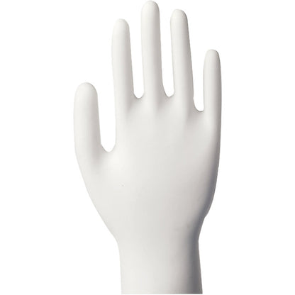 Eine weiße Schaufensterpuppe steht aufrecht mit gespreizten Fingern, ähnlich der Passform der Abena Re-Seller GmbH Vinyl-Handschuhe Classic, puderfrei und transparent, vor einem schlichten Hintergrund.