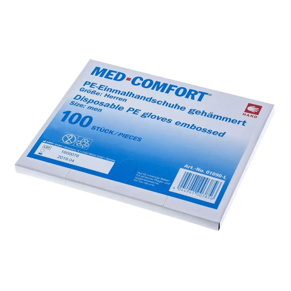 handschuhe pe AMPri MED-COMFORT PE-Handschuhe gehämmert, transparent