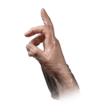 AMPri MED-COMFORT PE-Handschuhe gehämmert, transparent