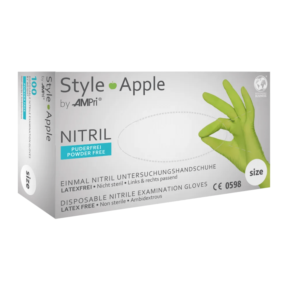 apple handschuhe AMPri STYLE APPLE Nitrilhandschuhe puderfrei, Apfelgrün