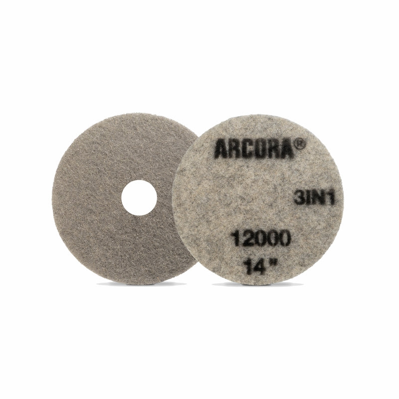 ARCORA SUNSHINE ProPAD 3IN1 Reinigungs- und Polierpad grau
