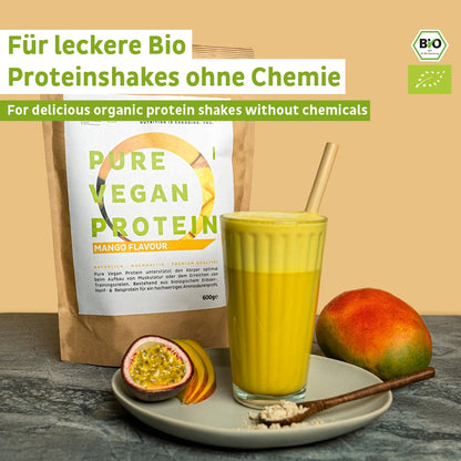 Organic vegan protein powder mango without soy
