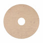 A flat, round, beige disc with a hole in the center, similar to the Arcora Filz Profi sheep's wool polishing pad (17", 432 mm) from Arcora International GmbH, designed for polishing wood floors with machines running at up to 350 rpm. The background is white.
