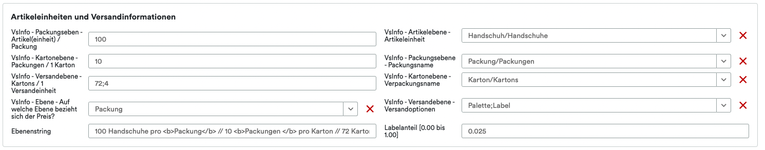 Ein Screenshot einer Datentabelle mit verschiedenen Informationen zu Altruan ASINS und UnitTable Sync: Weclapp Verpackungseinheiten und Stücklistengenerator, einschließlich numerischer Werte und Kontrollkästchen, von denen einige mit einem roten „x“ markiert sind, um auf Probleme oder Fehler hinzuweisen.
