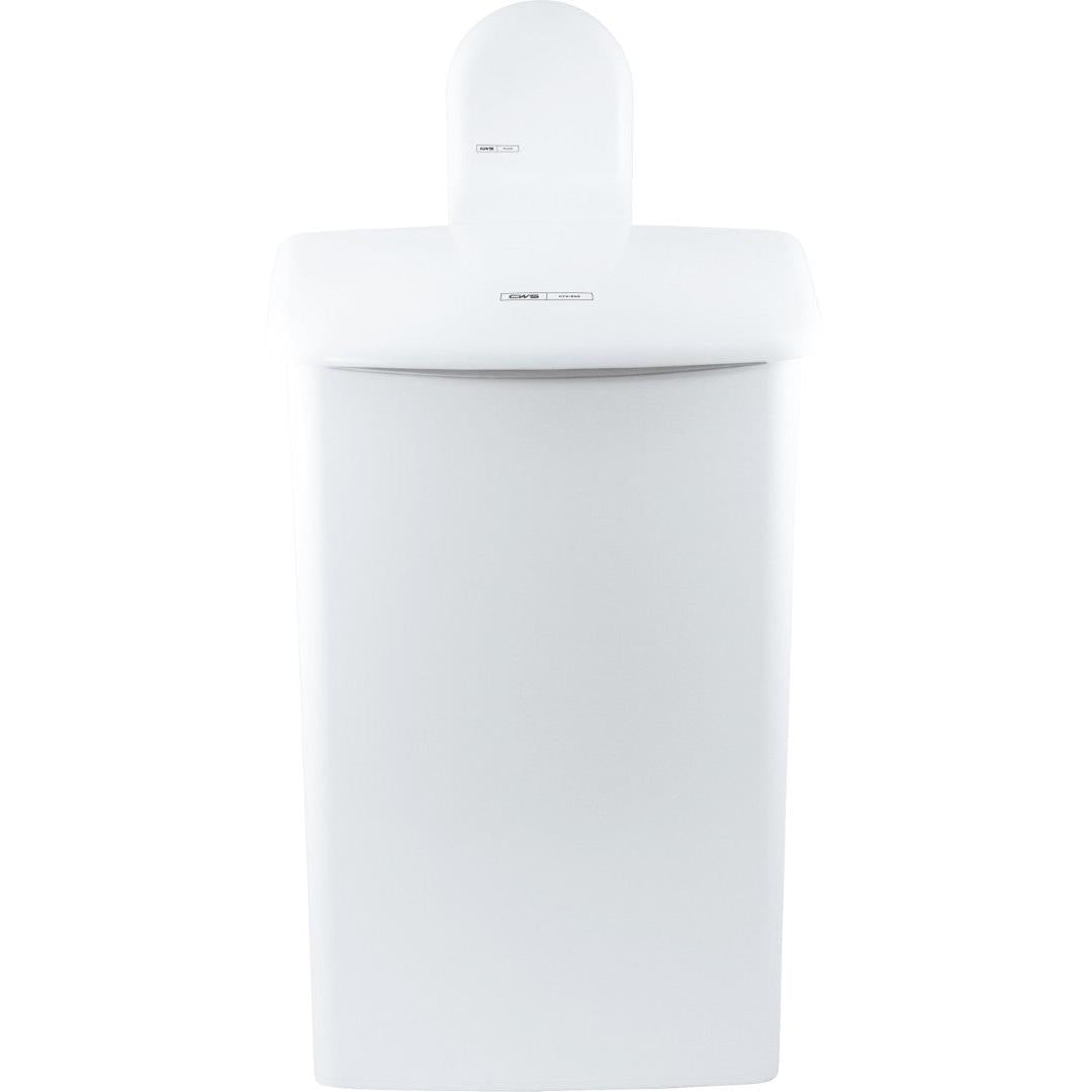 The CWS ParadiseLine wall mount for hygiene box 575000 is a white wall mount from CWS, designed for secure placement and easy installation of hygiene boxes. It features a smooth surface and robust construction.