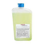 A clear plastic container with a blue lid contains CWS Cleanseat Power Disinfectant Liquid (1 piece). The white label is printed with text and the CWS logo, ensuring hygienic cleanliness.