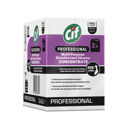 Cif Professional Konzentrierter Mehrzweck-Desinfektionsreiniger | Kanister (2 l)