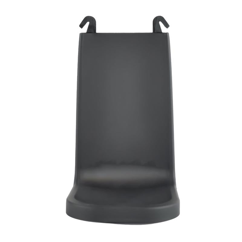 Die IntelliCare Tropfschale von Diversey Deutschland GmbH & Co. OHG ist ein schwarzer, gebogener Kunststoffständer mit zwei Haken, der für die aufrechte Aufstellung konzipiert ist und einen glatten, minimalistischen Look bietet, der in jeder Umgebung für Sauberkeit und Sicherheit sorgt.