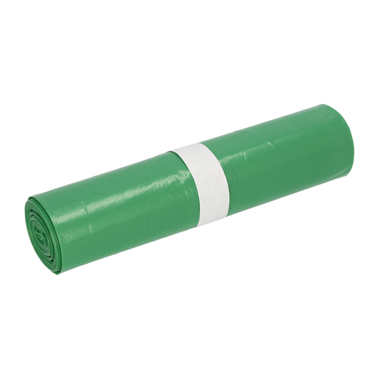 DEISS Müllsäcke aus LDPE, 22711, 70 Liter grün - 1 Rolle