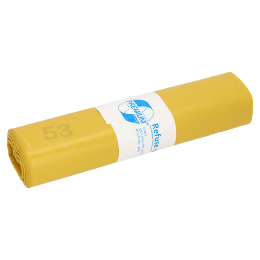 DEISS Premium® Typ 100 Abfallsäcke 13730 mit 70 Liter in Farbe gelb